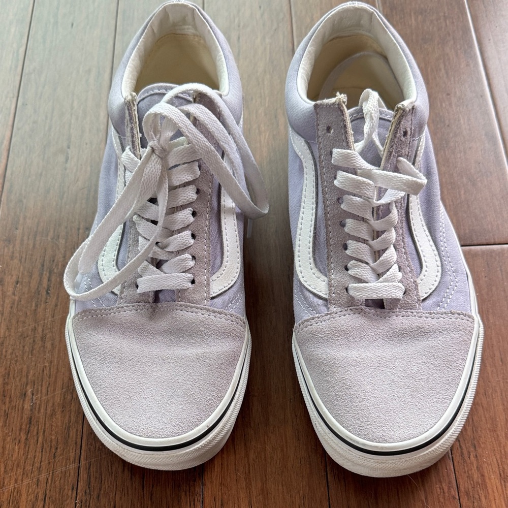 Vans White and Gray Women's Sneakers